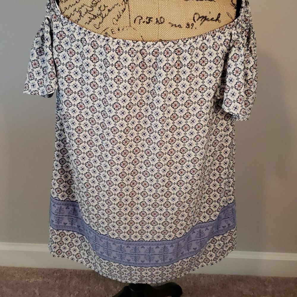 #1 NWOT Philosophy Floral off shoulder Tunic/Dress - Picture 4 of 5